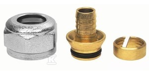 Śrubunek (przyłączka) G 45750 niklowany (do rur PEX) 3/4" o
