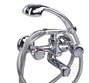 Bateria wannowa Class ścienna dwuotworowa chrom    2446030