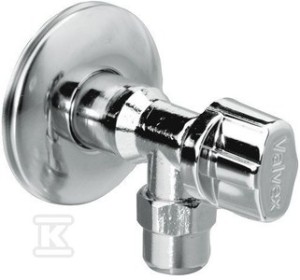 Zawór kątowy Eko Plus z nakrętką 3/8" chrom 1/2"-3/8" o