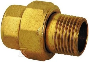 Śrubunek Twist prosty krótki 1 1/2" mosiądz