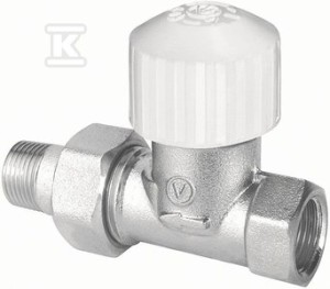 Zawór termostatyczny prosty VECTOR typ ZT22 DN20, niklowany , z