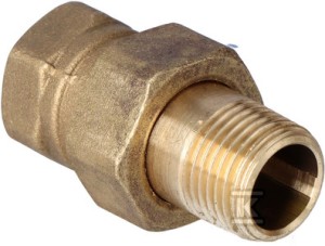 Śrubunek Twist prosty długi 1/2" mosiądz    4912010