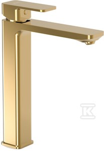 LOFT GOLD Bateria umywalkowa stojąca, nablatowa, wysoka