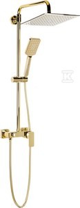 LOFT GOLD Kolumna natryskowa z baterią natryskową