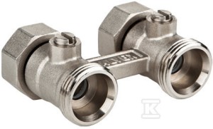 Zespół odcinający prosty do grzejników kompaktowych 3/4"x3/4" FUSION 4 o
