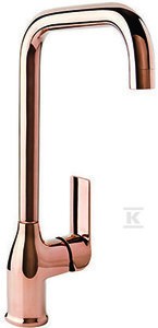 Bateria kuchenna Aurora Rose Gold stojąca z dźwignią z boku