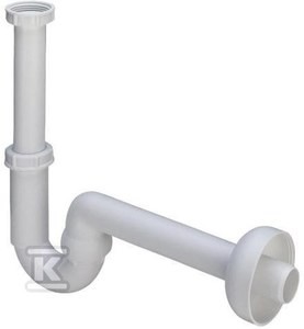 Syfon rurowy 5/4" x 32 tworzywo sztuczne / biały o
