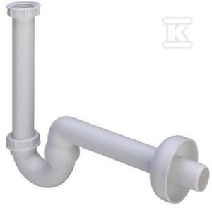 Syfon rurowy bidetu 5/4" x 32 tworzywo sztuczne / biały
