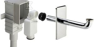 Syfon umywalki 5/4"x50 / 40 tworzywo sztuczne podtynkowy chromowany nr