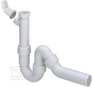 Syfon rurowy zlewozmywaka 5/4" x 50 tworzywo sztuczne / biały,