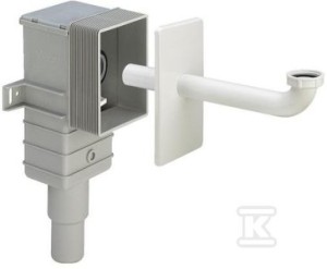 Syfon 5/4" x 50 / 40 tworzywo sztuczne podtynkowy do