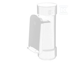 Czyszczak 110 z kratką, Kanion PVC biały