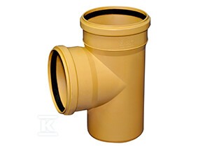 Trójnik PVC 160x160/87.5 KL.N do kanalizacji zewnętrznej