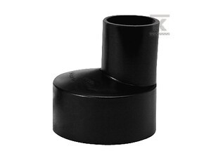 Redukcja PEHD 56x40mm S12.5 ekscentryczna, kolor czarny, QS (Quick Stream)