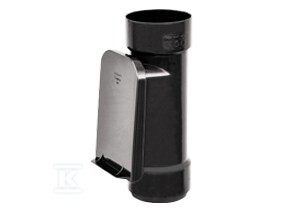 Czyszczak 110 z kratką, Kanion PVC grafit