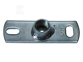Płytka montażowa 120x40x4mm M10 prostokątna stalowa, QS (Quick Stream) o