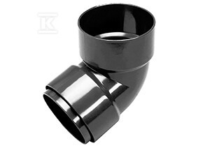 Kolano 110x110/67 jednokielichowe, Kanion PVC brąz    3021603