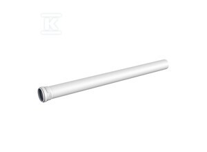 Rura AS Plus dn 75x3.5x1000, kielichowa, kolor szary, kanalizacja niskoszumowa