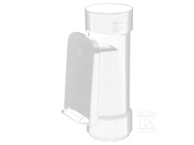 Czyszczak 75 z kratką, Kanion PVC biały