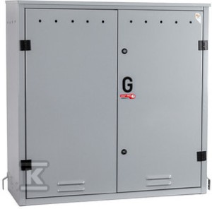 Skrzynka 1000x1000x400 wolnostojąca daszek żółta    06-25-1000-11 w