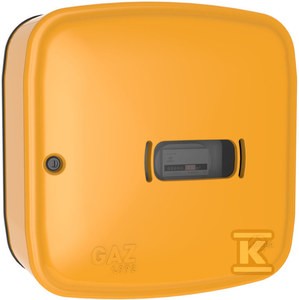 Skrzynka (szafka) gazowa 600x600x250 wolnostojąca z tworzywa żółta WEBA o