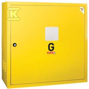 Skrzynka 600x600x250 wolnostojąca prosta żółta    06-25-0600-21 w