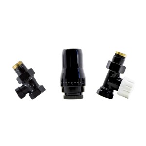 Zestaw Termostatyczny Heatbase Standard Prosty Czarny 