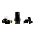 ZESTAW TERMOSTATYCZNY STANDARD GZ 1/2 x GW 1/2 osiowo lewy czarny 
