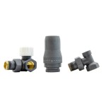 ZESTAW TERMOSTATYCZNY STANDARD GZ 1/2 x GW 1/2 osiowo lewy grafit