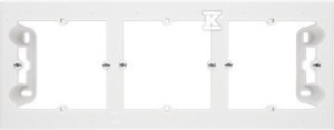 Puszka natynkowa 3-krotna do ramek LINE/DUO. Wyokość: 40mm: Biały mat,