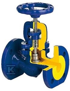 Zawór zaporowy zGLO Fig. 215 DN65 PN16, żeliwo szare EN-GJL-250,