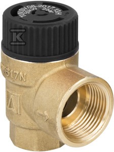 Zawór bezpieczeństwa MSS 1/2"x3/4" 6 bar do instalacji solarnych o