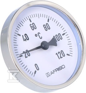 Termometr bimetaliczny BiTh 80 fi 80 mm, 0-120C, tuleja 45