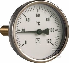 Termometr bimetaliczny BiTh 100,fi100 mm, 0-60C, L 100 mm, G1/2''