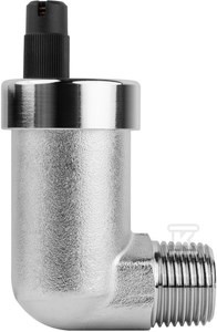 Odpowietrznik automatyczny kątowy 1/2" GZ z zaworkiem Aqua-Stop