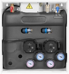 Zestaw mieszający PrimoBox AZB 211 w szafce, 2x zawór termostatyczny