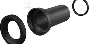 Rura odpływowa z uszczelkami do miski wiszącej WC