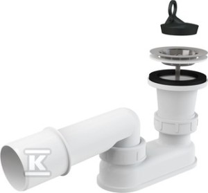 Spust brodzikowy z syfonem, sitko nierdzewne   &nbsp;A461-50