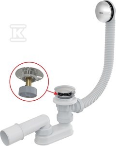Syfon wannowy Clik-Clak, metal    A504CKM