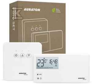 AURATON Pavo SET - Tygodniowy, bezprzewodowy regulator temperatury ze sterownikiem
