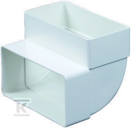 Kolano pionowe płaskie (55x110)    KP55-25
