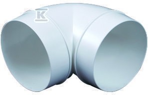 Kolano kanału okrągłego 90`(fi 100)    KO100-23/90 w