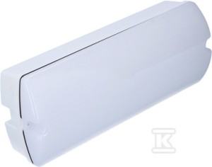 Oprawa awaryjna LED, HELIOS ECO 1,2W 3h, jednozadaniowa, przycisk testu,