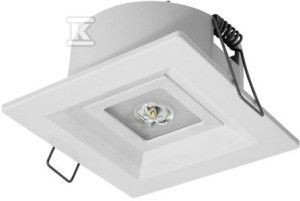 Oprawa awaryjna LED, LOVATO P 3W 6000K 1h, jednozadaniowa AT,