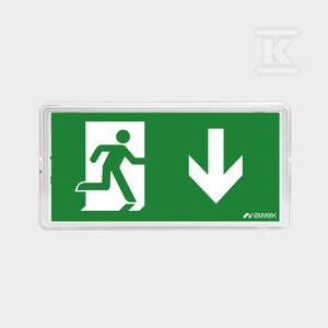 Oprawa EXIT IP65 ECO LED 1W 1h jednozadaniowa biała o