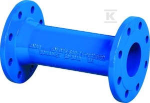 Króciec dwukołnierzowy FF DN80x400, PN10, GJL-żeliwo szare