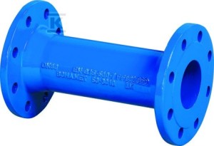 Króciec dwukołnierzowy FF DN150x500, PN10, GJL-żeliwo szare