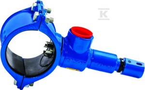 Nawiertka przyłączeniowa DN110x40 do rur PVC/PE (samonawiercająca), PN16, GJS- żeliwo