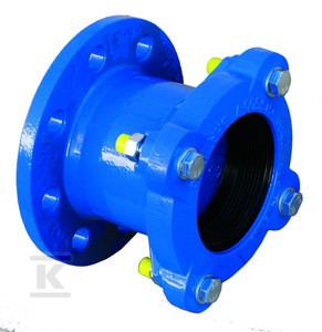 Łącznik RK DN80 rurowo-kołnierzowy na stal, PVC, azbest, PN16, GJS-żeliwo