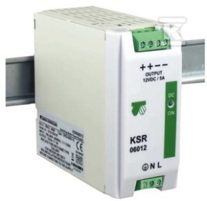 Zasilacz impulsowy KSR 6024 230/ 24VDC 2,5A na szynę DIN